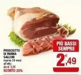 Iperal Fratelli Galloni Prosciutto Di Parma offerta