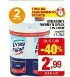 Iperal Lysoform Detergente Pavimenti Bipack offerta