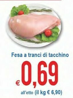 MD Discount Fesa A Tranci Di Tacchino offerta