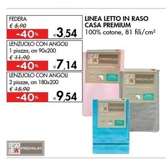 Bennet Casa Premium Letto In Rasoio Lenzuolo offerta