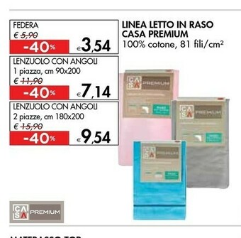 Bennet Casa Premium Letto In Rasoio Lenzuolo offerta
