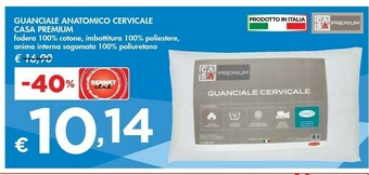 Bennet Casa Premium Guanciale Anatomico Cervicale offerta