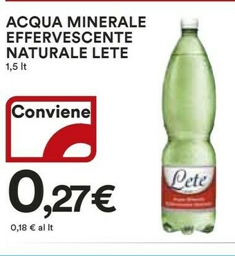 Coop Lete Acqua offerta