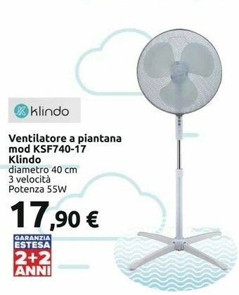 Carrefour Klindo Ventilatore offerta