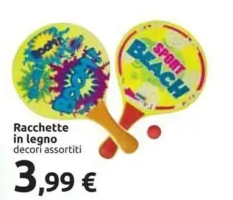 Carrefour Crrefour Racchette In Legno offerta