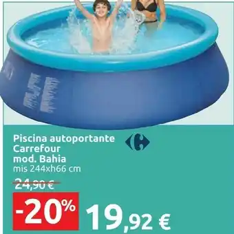 Carrefour Bahia Carrefour Piscina Autoportante Mod. Bahia Mis 244xh66 Cm offerta