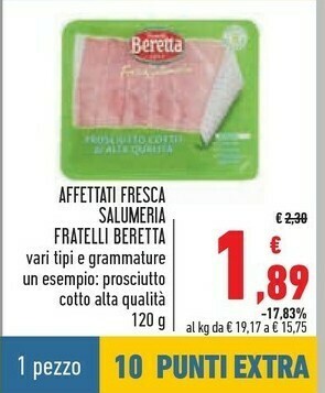 Conad Superstore Beretta Prosciutto crudo offerta