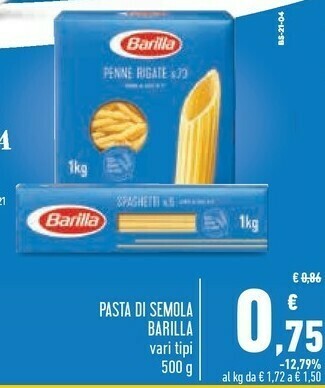 Conad Superstore Barilla Pasta offerta