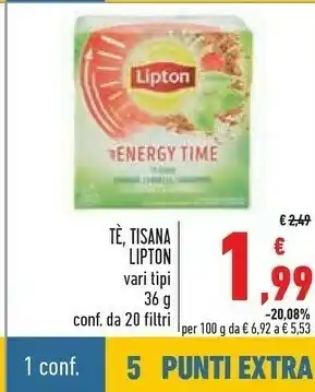 Conad Superstore Lipton Tea The offerta