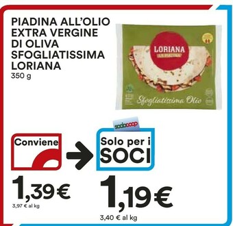 Coop Loriana Piadine offerta