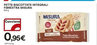 Coop Misura Fette biscottate offerta