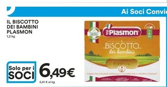 Coop Plasmon Plasmon Il Biscotto Dei Bambini offerta