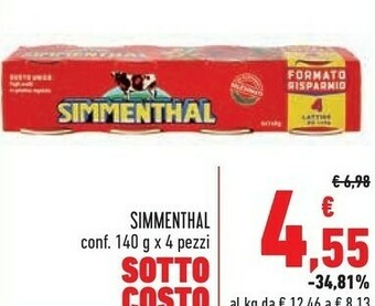 Conad Superstore Simmenthal Carne in scatola offerta