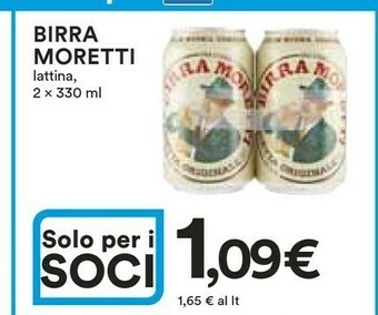 Coop Moretti Birra Moretti - Birra Moretti 660 g(ml) offerta