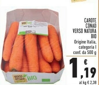 Conad Superstore Natura bio Carote offerta
