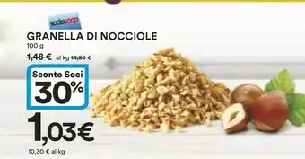 Coop Ipercoop Granella Di Nocciole offerta