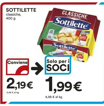 Coop Mondelez Mondelez - Sottilette Le Originali Classiche 400 g(ml) offerta