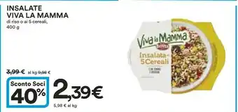Coop Beretta Insalate Viva La Mamma Di Riso O Ai 5 Cereali offerta
