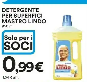 Coop Mastro lindo Detergente Per Superfici 950 Ml offerta