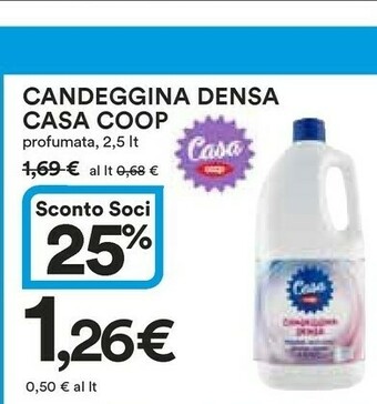 Coop Coop Candeggina Densa Casa Profumata 2,5 Lt offerta