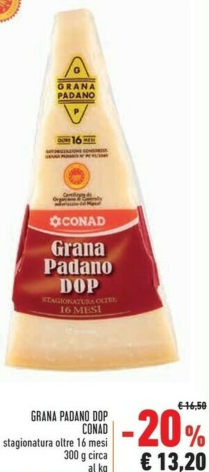 Conad Superstore Grana Padano Formaggio offerta