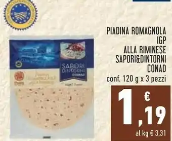 Conad Superstore Sapori Piadine offerta