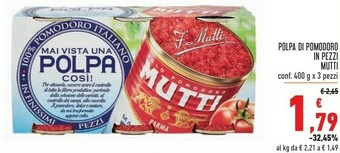 Conad Superstore Mutti Pomodori pelati offerta