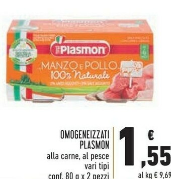 Conad Superstore Plasmon Omogeneizzati offerta