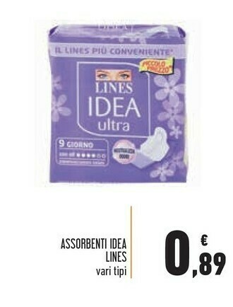 Conad Superstore Lines Assorbenti Idea offerta
