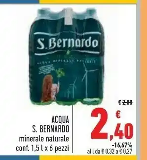 S. bernardo Acqua Minerale Naturale