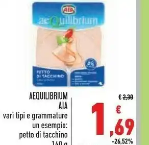 Conad City Aia Petto Di Tacchino Al Forno Aequilibrium 140 G(ml) offerta
