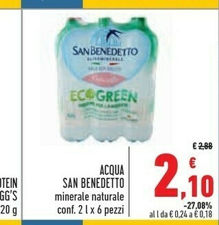 Conad City San Benedetto Acqua Minerale Naturale offerta