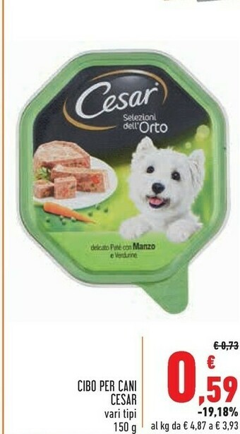 Conad City Cesar Cibo Per Cani offerta