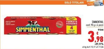 Simmenthal Conf 90 G X 4 Pezzi