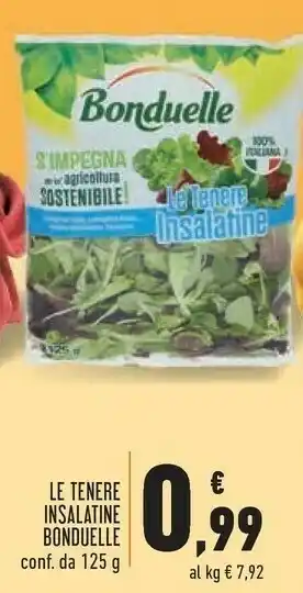 Conad City Bonduelle Le Tenere Insalatine 125 G(ml) offerta