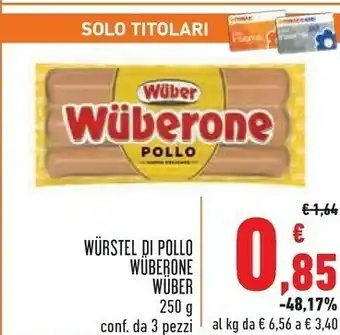 Conad City Wuber Wuberone Di Pollo 250 G(ml) offerta