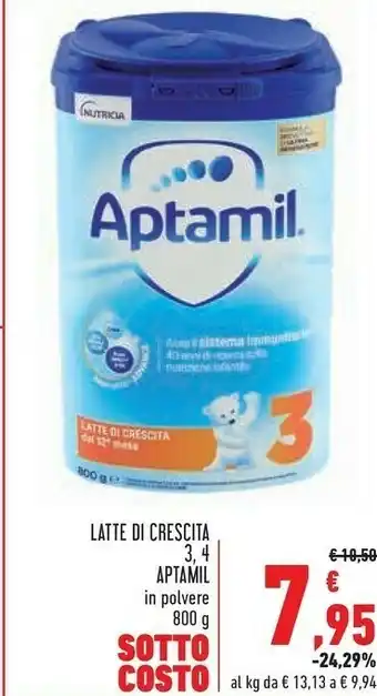 Conad City Aptamil Latte Di Crescita 3 offerta