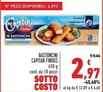 Conad Findus Bastoncini Capitan Findus offerta