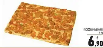 Conad Focaccia Pomodorini offerta