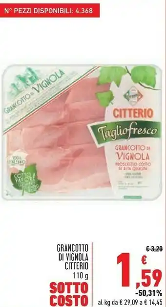 Conad Citterio Grancotto Vignola offerta