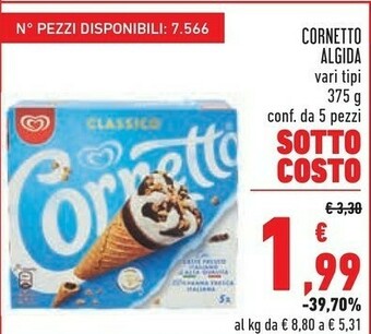 Conad Algida Cornetto offerta
