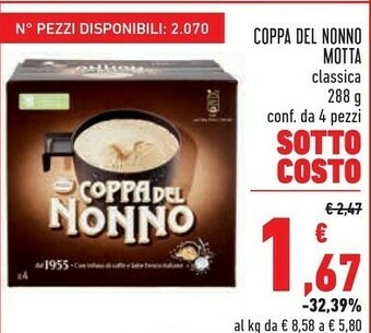 Conad Motta Coppa Del Nonno offerta