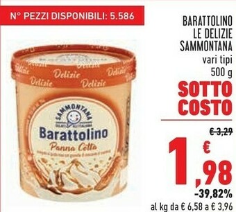 Conad Sammontana Barattolino Panna Cotta 500 G(ml) offerta