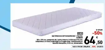 Spazio Conad Materasso orthocaresse 1 piazza dormir 80x190cm offerta
