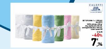 Spazio Conad Set spugna 1 + 1 relax caleffi offerta