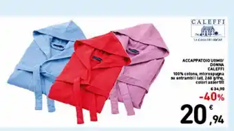 Spazio Conad Accappatoio uomo/donna caleffi offerta