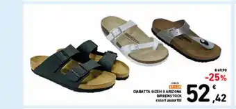 Ciabatta gizeh o arizona birkenstock colori assortiti
