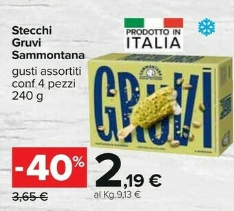 Carrefour Sammontana Stecchi Gruvi offerta