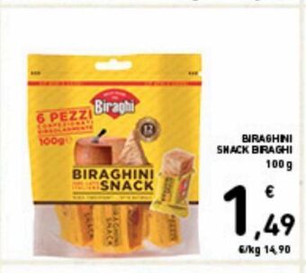 Spazio Conad Biraghini snacks biraghi 100g offerta