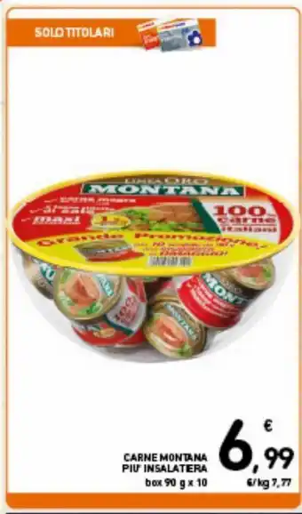 Spazio Conad Carne montana più insalatiera box 90g x10 offerta